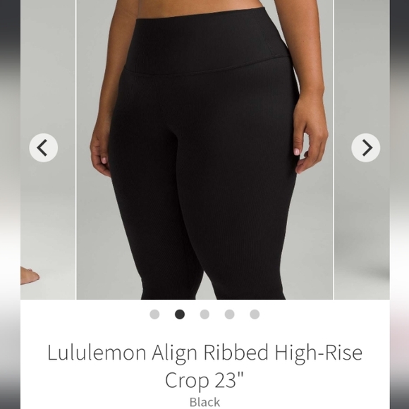 🍋 Lululemon 🍋 Align 23" Black Size 8 - Picture 5 of 9